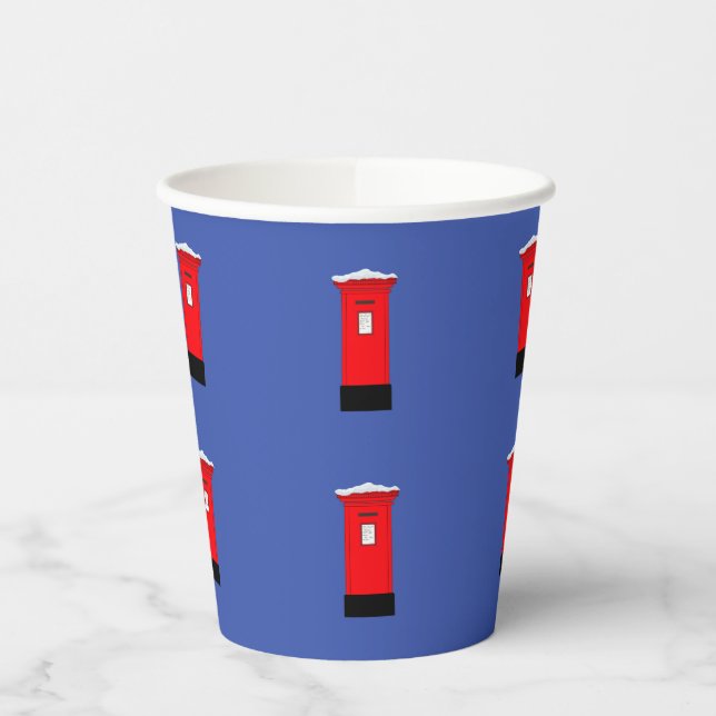 Santas Postbox Paper Cup (Left)