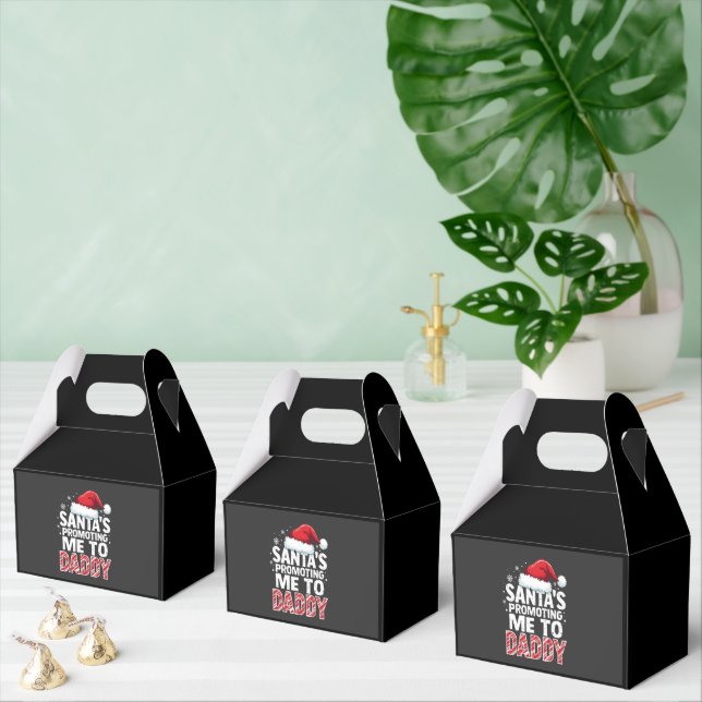 Santa's Promoting Me to Daddy Christmas  Favour Box (Multiple)