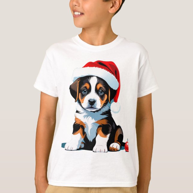 Santa's Puppy T-Shirt (Front)
