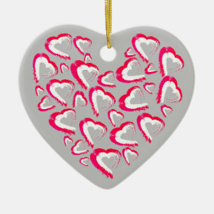 Santa's Red Heart Ornament