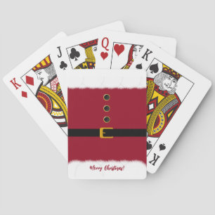 Santa's Red Outfit- Christmas- Playing Cards