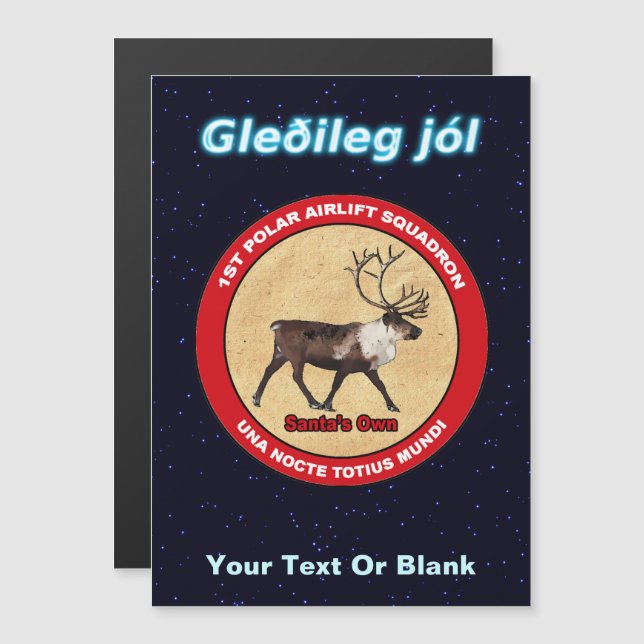 Santa's Reindeer Squadron - Gleðileg Jól (Front/Back)