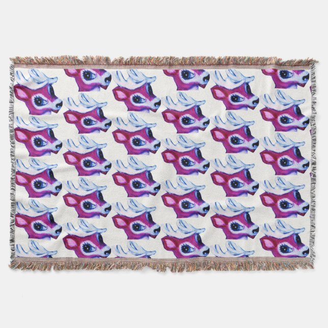 SANTAS REINDEER throw (Front)