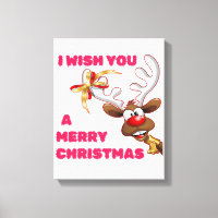SANTA'S REINDEER WISHES YOU A MERRY CHRISTMAS