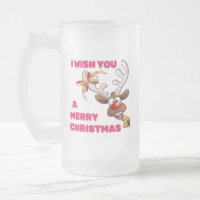 SANTA'S REINDEER WISHES YOU A MERRY CHRISTMAS