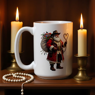 Santa's Roped Heart Delivery Coffee Mug