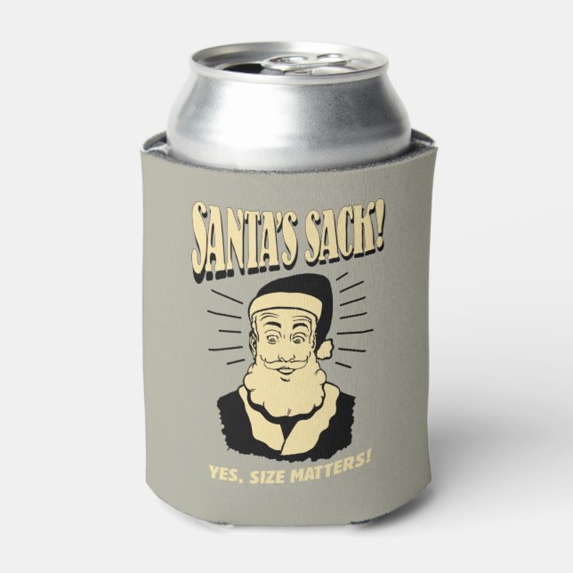 Santa's Sack: Yes, Size Matters Can Cooler (Can Front)