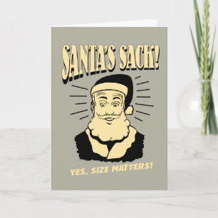 Santa's Sack: Yes, Size Matters Holiday Card