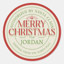 Santa's Seal of Approval" Personalized North Pole