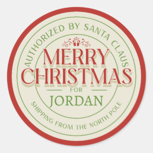 Santa's Seal of Approval" Personalized North Pole