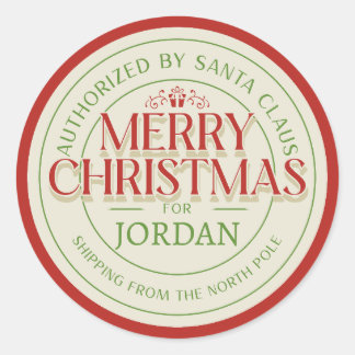 Santa's Seal of Approval" Personalized North Pole