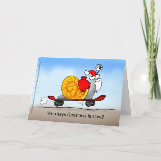 Santa's Skateboard Holiday Card
