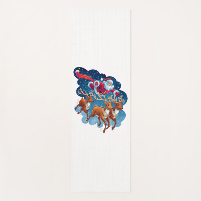 Santa's Sleigh Adventure Yoga Mat (Front)