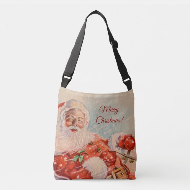 Santas Sleigh Ride Crossbody Bag (Front)