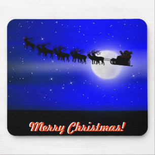 Santa's Sleigh Ride Mouse Mat