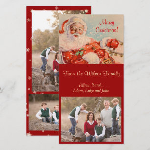 Santas Sleigh Ride Photocard Holiday Card