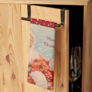 Santas Sleigh Ride Tea Towel