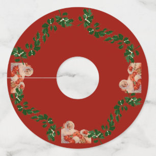 Santas Sleigh Ride Wine Glass Tag