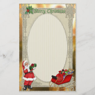Santa's Sleigh Stationery