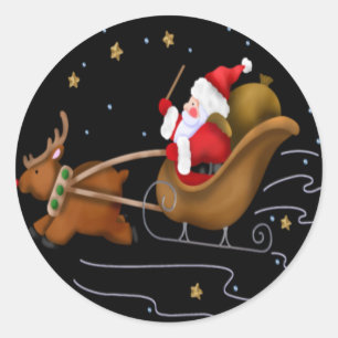 Santa's Sleigh - Sticker Sheet