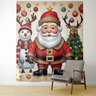 "Santa's Sleigh" Tapestry