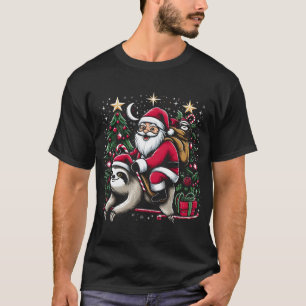 Santa's Slothful Christmas Ride T-Shirt