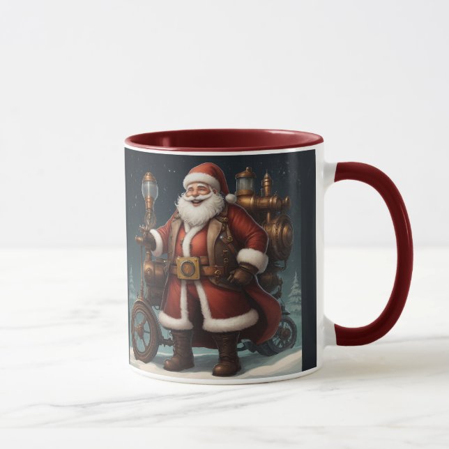 Santa's Steampunk Sleigh Mug (Right)
