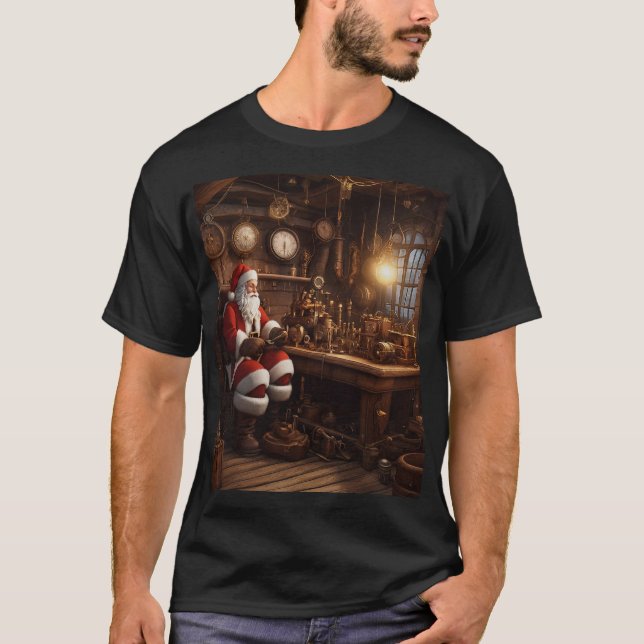 Santa's Steampunk Workshop T-Shirt (Front)