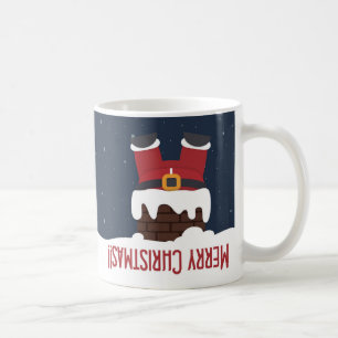 Santa's Stuck in the Chimney Coffee Mug