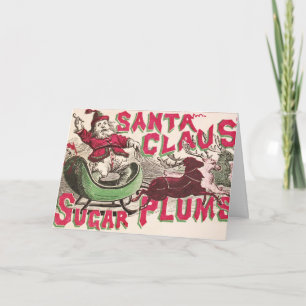 Santa's Sugar Plums, A Vintage Christmas Card