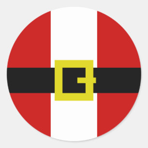 Santa's Suit Classic Round Sticker