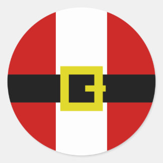 Santa's Suit Classic Round Sticker