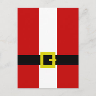 Santa's Suit Holiday Postcard