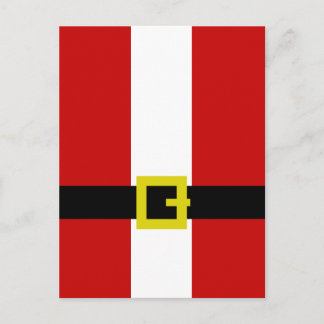 Santa's Suit Holiday Postcard