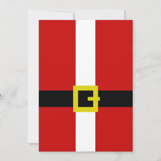Santa's Suit Invitation