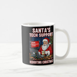 Santa's Tech Support Rebooting Christmas Funny _6 Coffee Mug