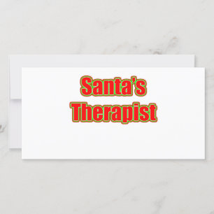 Santa's Therapist Holiday Card