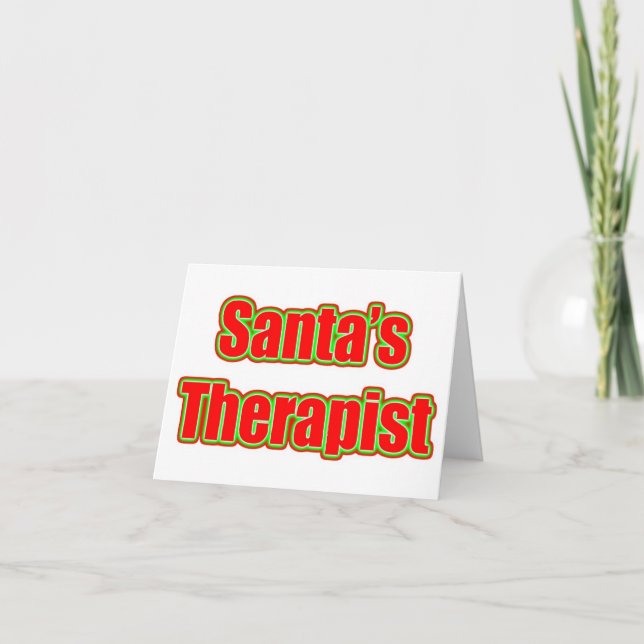 Santa's Therapist Holiday Card (Front)