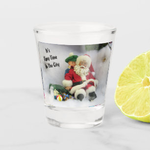 Santa's Tipsy Time Shot Glass