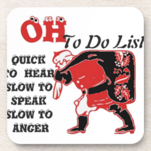 Santa's To-Do List Collection. Coaster