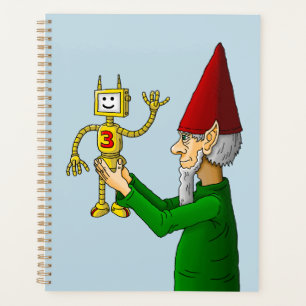 Santa's toymaker presents the new toy robot planner