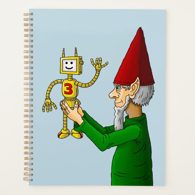 Santa's toymaker presents the new toy robot planner (Front)