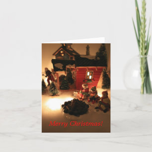 Santa's Tree Farm Christmas Card