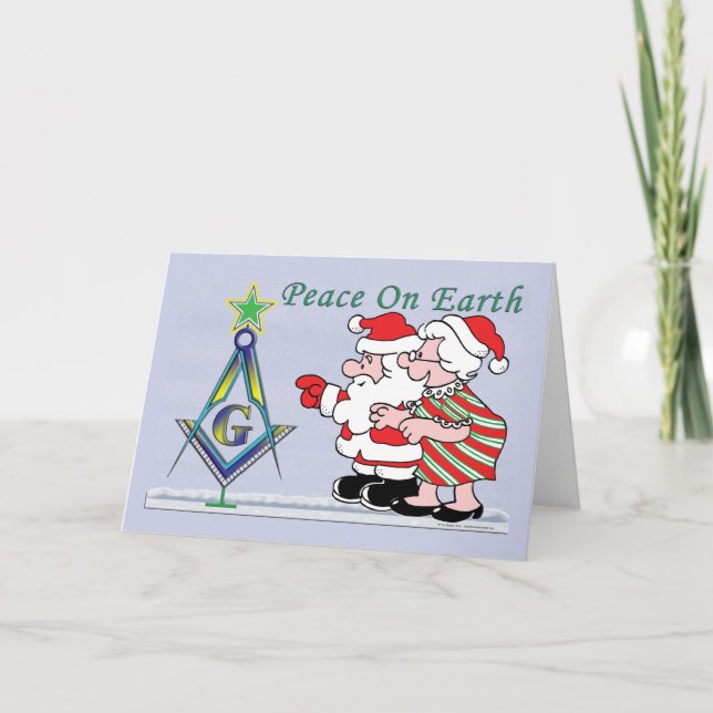 Santa's Tree Holiday Card (Front)