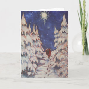 Santa's Trek Greeting Card