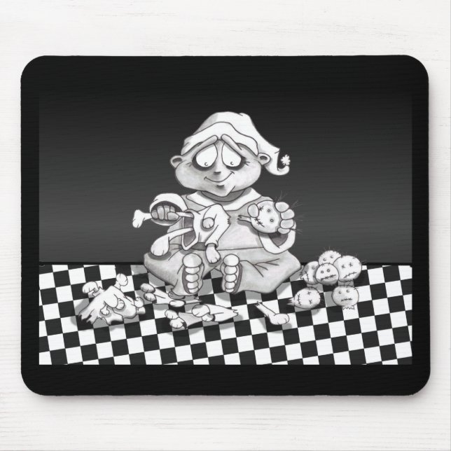 santas twisted helper mouse mat (Front)
