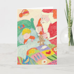 Santa's Visit Holiday Card