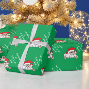 Santa's Watching You Christmas Wrapping Paper