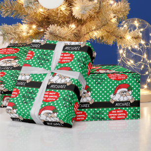 Santa's Watching You Christmas Wrapping Paper