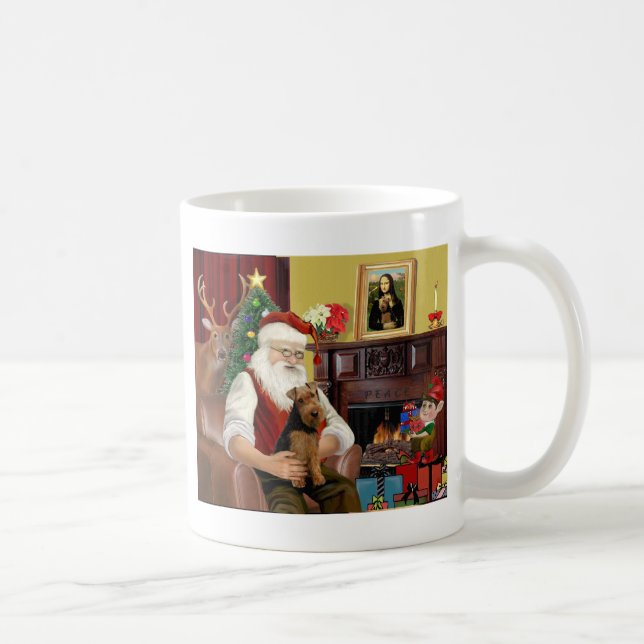 Santa's Welsh Terrier Coffee Mug (Right)